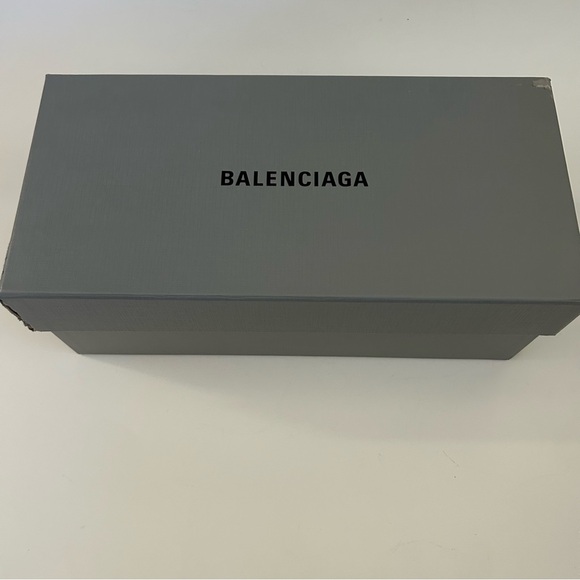 Balenciaga Black Faux Shearling Cosy BB Slip on Mule Slides Size 37 - Picture 8 of 9